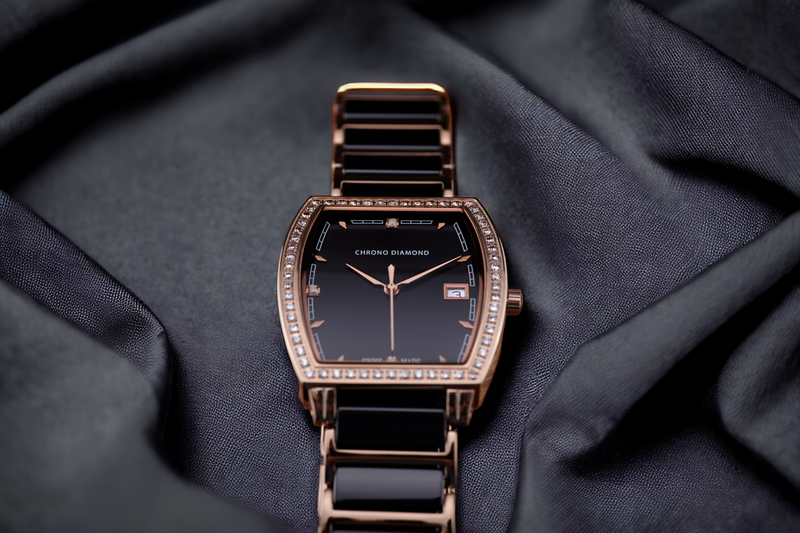 Leandra — Rosegold IP Céramique Noir