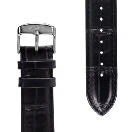 Lederband Calendrier — schwarz Stahl
