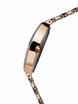 Automatik Uhren — Leandra — Chrono Diamond — Gold IP Keramik Schwarz