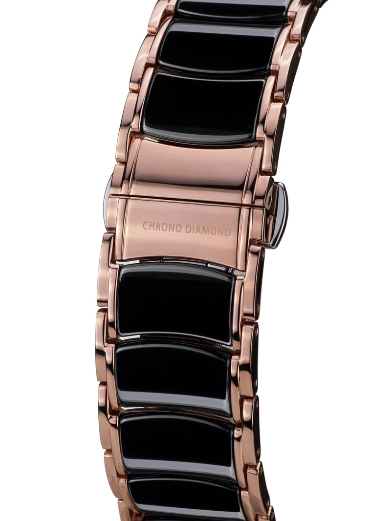 bracelet Uhren — Keramikband Thyrso — Band — schwarz roségold