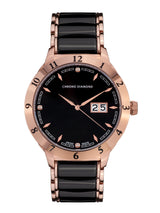 bracelet Uhren — Keramikband Thyrso — Band — schwarz roségold
