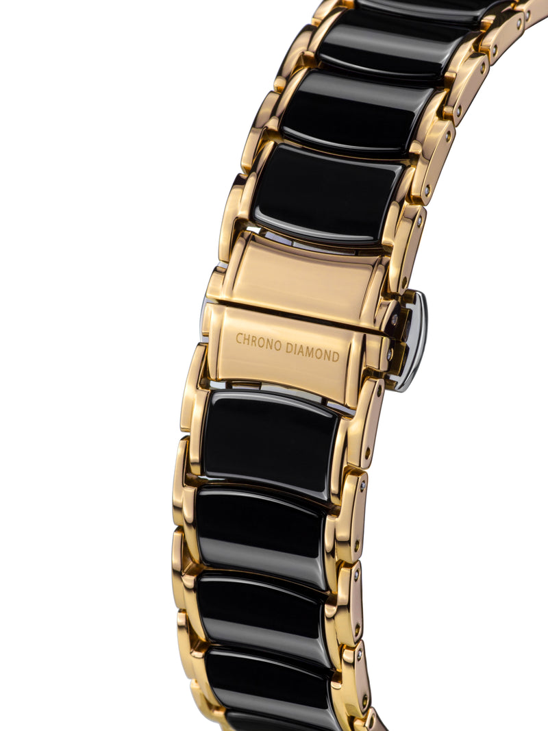 bracelet Uhren — Keramikband Thyrsa — Band — schwarz gold