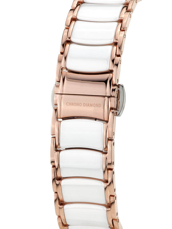 bracelet Uhren — Keramikband Thyrsa — Band — weiss roségold