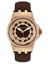 bracelet Uhren — Lederband Dionne — Band — braun gold