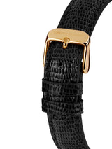 bracelet Uhren — Lederband Ariadne — Band — schwarz gold