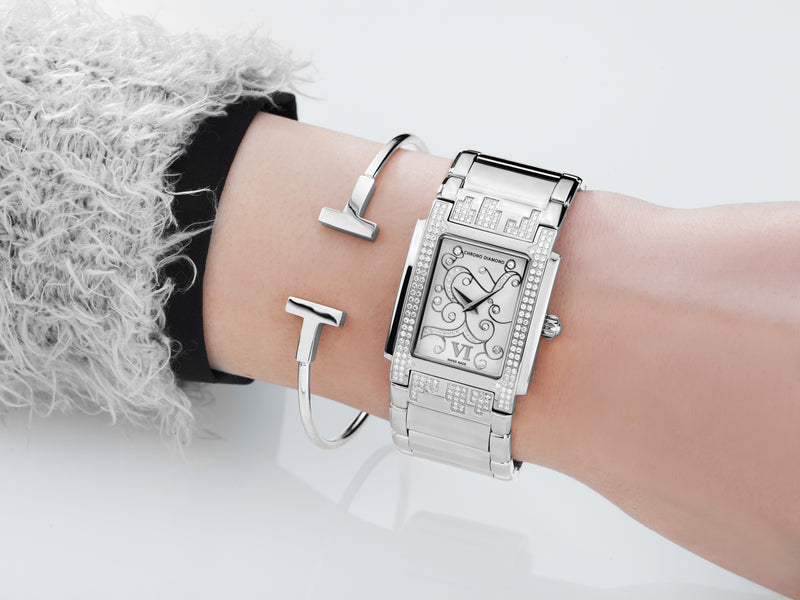 Automatik Uhren — Lenya — Chrono Diamond — Stahl Silber