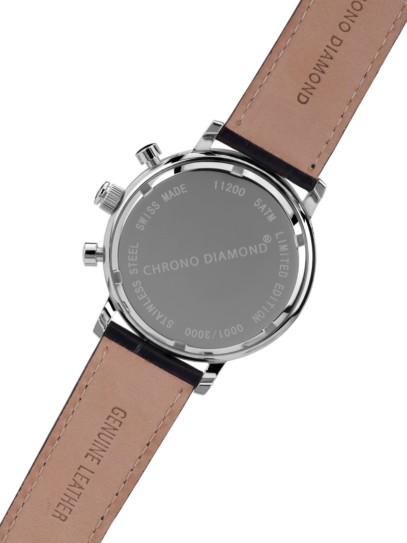 Automatik Uhren — Argos — Chrono Diamond — Stahl Schwarz