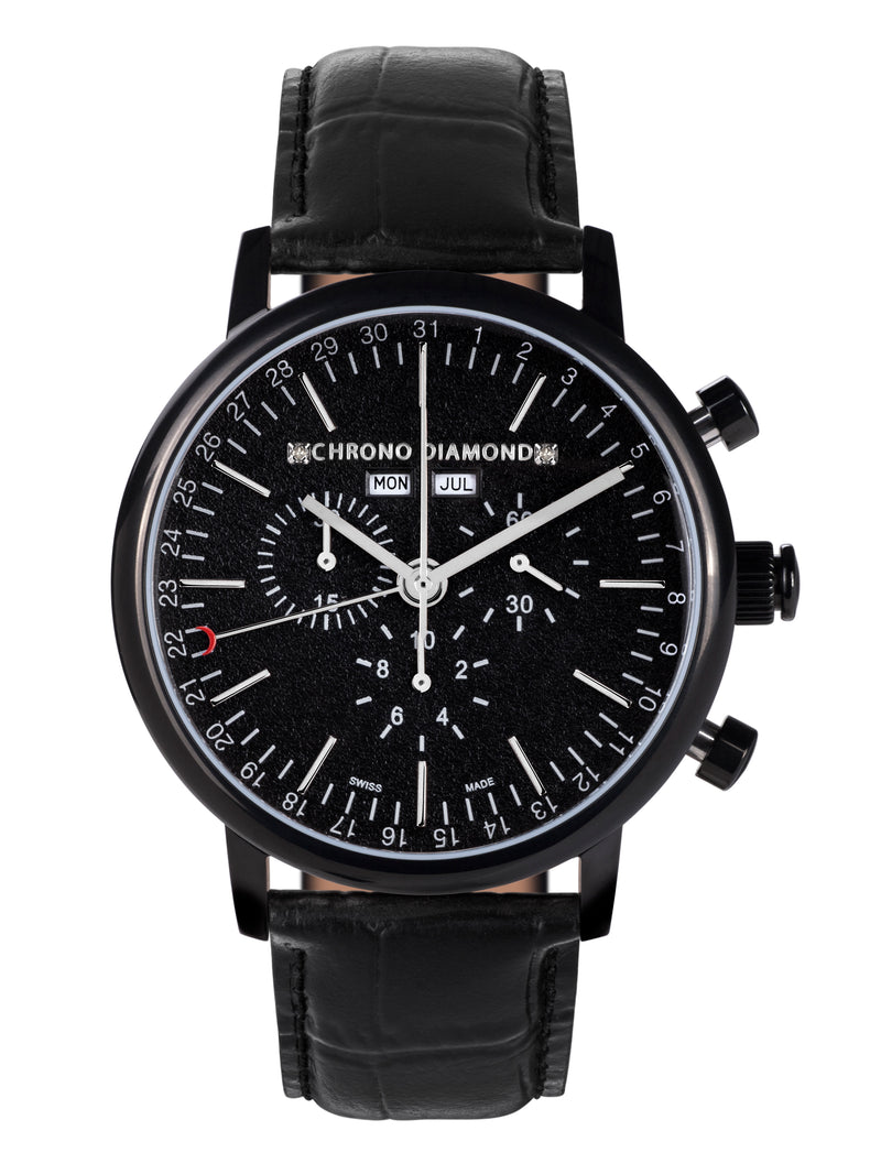 bracelet Uhren — Lederband Argos — Band — schwarz schwarz