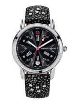 bracelet Uhren — Lederband Brisa — Band — schwarz silber