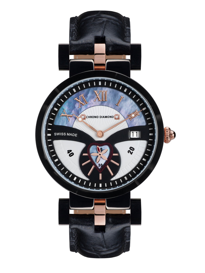 bracelet Uhren — Lederband Feronia — Band — schwarz schwarz
