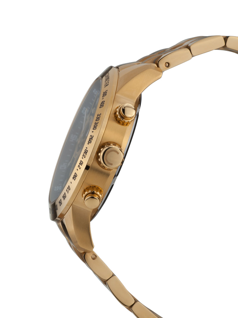 Automatik Uhren — Theseus — Chrono Diamond — Gold IP Schwarz