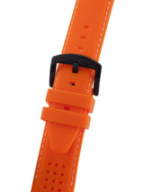 bracelet Uhren — Kautschukband Neelos — Band — orange schwarz