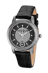 Automatik Uhren — Nymphe — Chrono Diamond — Antik Silber Schwarz