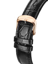 bracelet Uhren — Lederband Ilka — Band — schwarz roségold