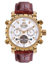 bracelet Uhren — Lederband Expeditor — Band — braun gold