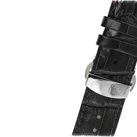 Lederband Nouvelle Renaissance — schwarz Stahl