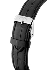bracelet Uhren — Lederband Intemporelle — Band — schwarz Stahl
