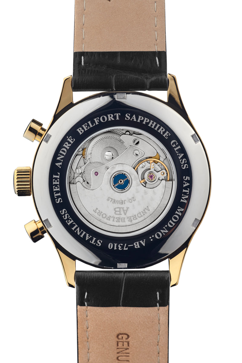 Automatik Uhren — Calendrier — André Belfort — gold schwarz II