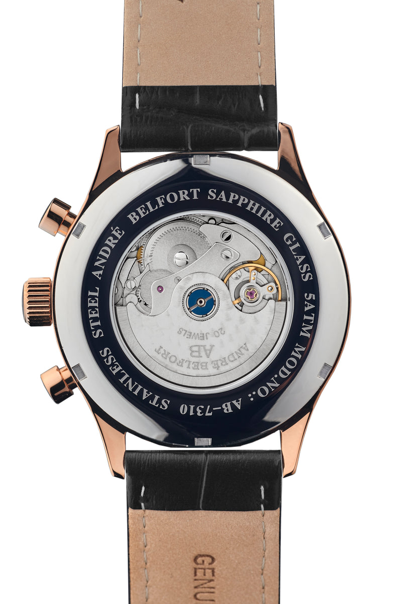Automatik Uhren — Calendrier — André Belfort — rosegold silber II