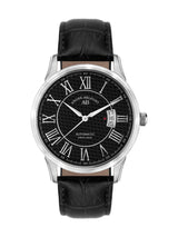 bracelet Uhren — Lederband Le Maître — Band — schwarz Stahl