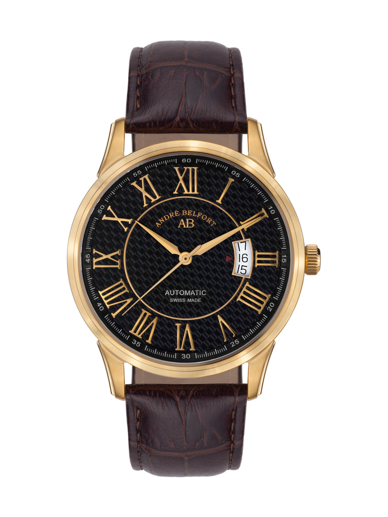 bracelet Uhren — Lederband Le Maître — Band — braun gold