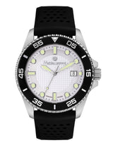 bracelet Uhren — Kautschukband Marin — Band — schwarz silber