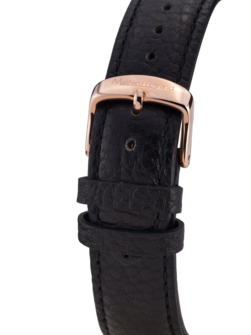 bracelet Uhren — Lederband Master — Band — schwarz roségold