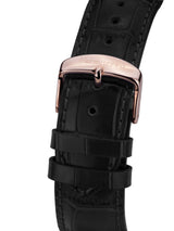 bracelet Uhren — Lederband Dodécagone — Band — schwarz roségold