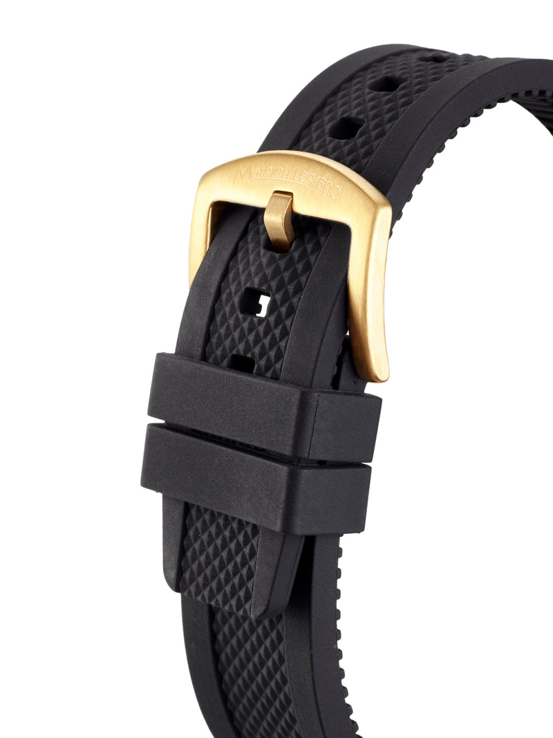 bracelet Uhren — Kautschukband Source Puissante — Band — schwarz gold
