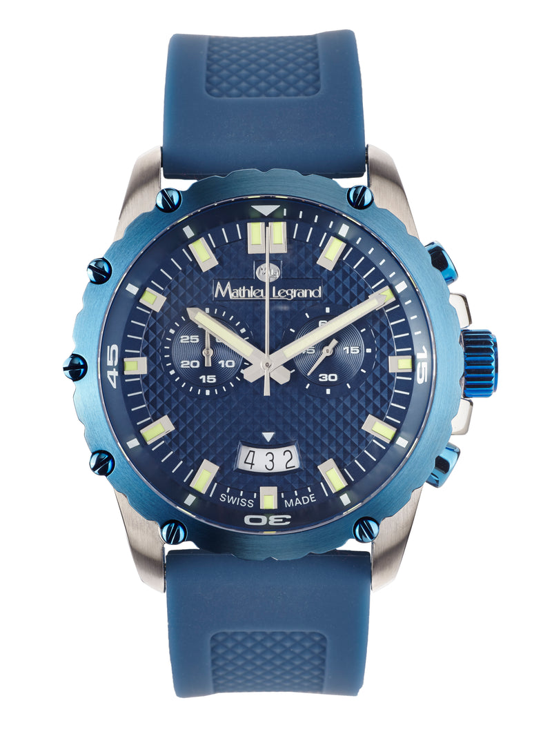 bracelet Uhren — Kautschukband Source Puissante — Band — blau silber