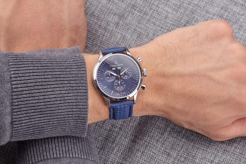 Automatik Uhren — Tournante — Mathieu Legrand — Stahl Blau Blau