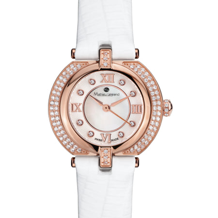 Mille Cailloux — Rosegold IP Silber Lederband
