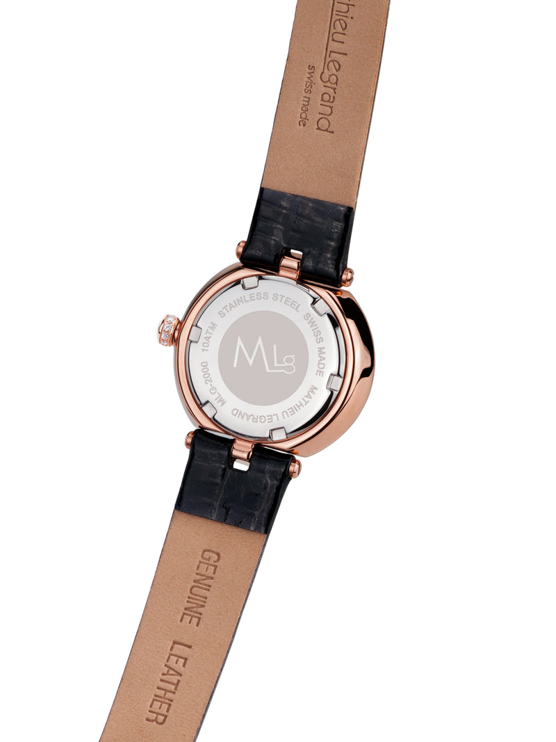 Automatik Uhren — Mille Cailloux — Mathieu Legrand — Rosegold IP Silber schwarz