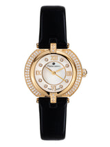 bracelet Uhren — Lederband Mille Cailloux — Band — schwarz gold