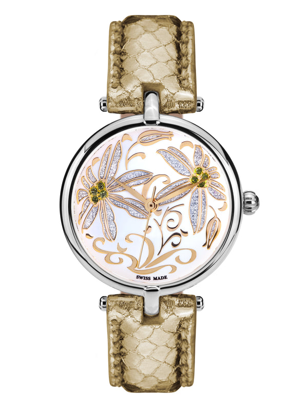 Automatik Uhren — Fleurs Volantes — Mathieu Legrand — Stahl Silber Gold II