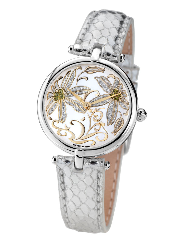 Automatik Uhren — Fleurs Volantes — Mathieu Legrand — Stahl Silber Silber