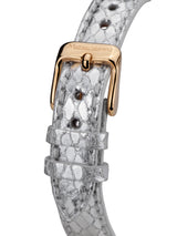 bracelet Uhren — Lederband Fleurs Volantes — Band — silber gold