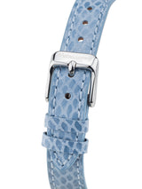 bracelet Uhren — Lederband Fleurs Volantes — Band — hellblau silber