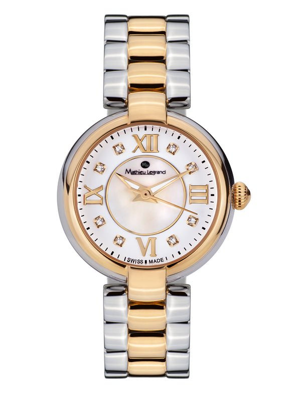 bracelet Uhren — Stahlband Fleur du Matin — Band — bicolor gold