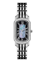 bracelet Uhren — Stahlband Oblonge — Band — bicolor schwarz
