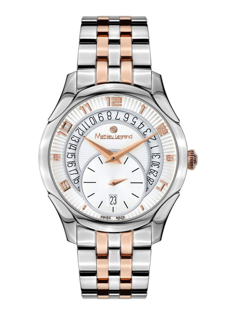 bracelet Uhren — Stahlband Seconde Majeure — Band — bicolor roségold