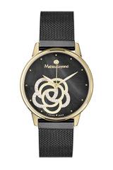 bracelet Uhren — Meshband Galantine — Band — schwarz gold