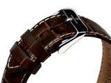 bracelet Uhren — Lederband Réserve de Marche — Band — braun silber