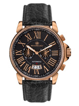 bracelet Uhren — Lederband Classique Moderne — Band — schwarz gold