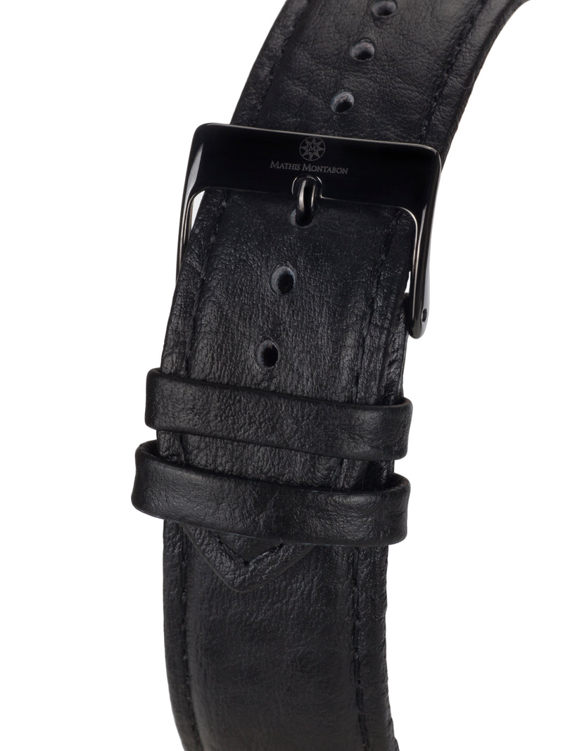 bracelet Uhren — Lederband Classique Moderne — Band — schwarz schwarz