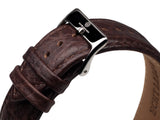 bracelet Uhren — Lederband Classique Moderne — Band — braun silber