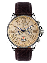 bracelet Uhren — Lederband Classique Moderne — Band — braun silber