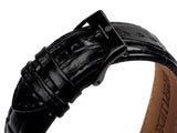 bracelet Uhren — Lederband Squelette — Band — schwarz schwarz