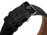bracelet Uhren — Lederband Scaphandrier GMT — Band — schwarz silber