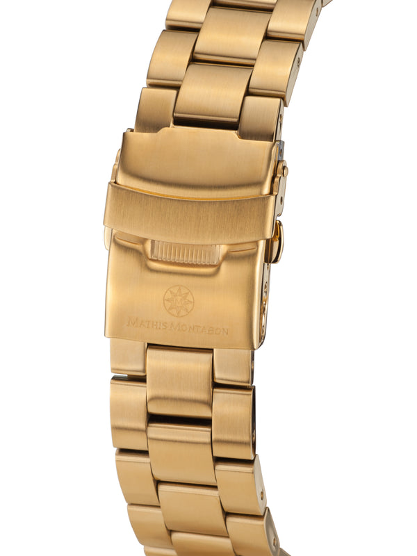 bracelet Uhren — Stahlband Globe Trotter — Band — gold